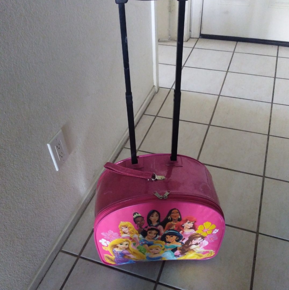 Disney princess rolling luggage